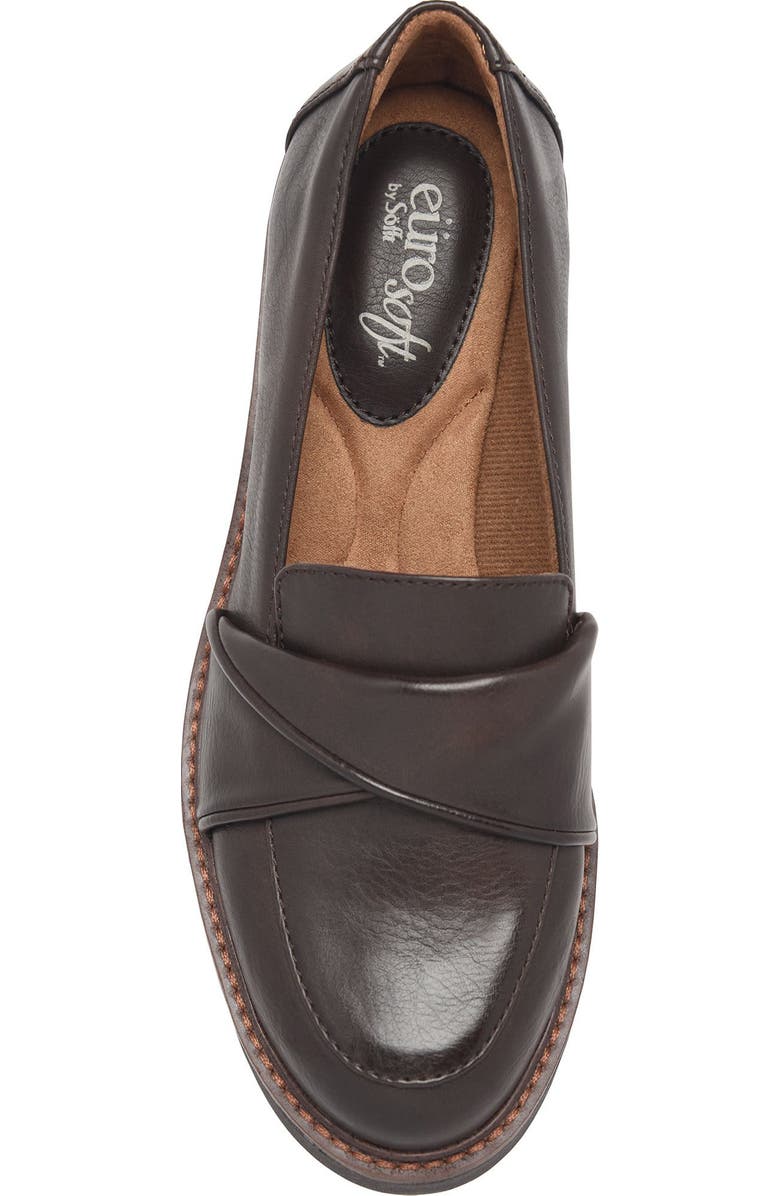 EUROSOFT Leia Loafer, Alternate, color, Dark Brown