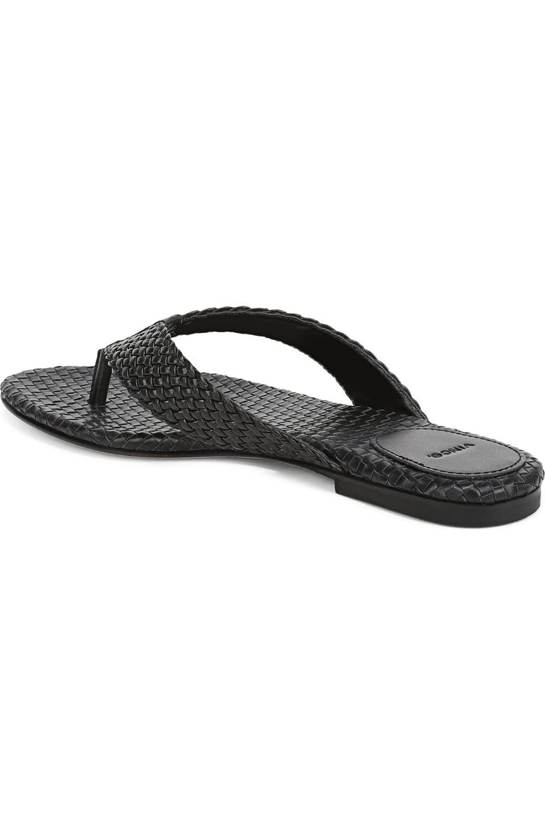 Vince Lotus Flip Flop, Alternate, color, Black