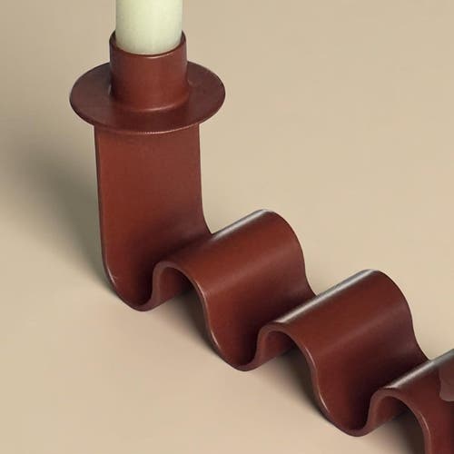 Meso Goods Helen Candle Holder In Red
