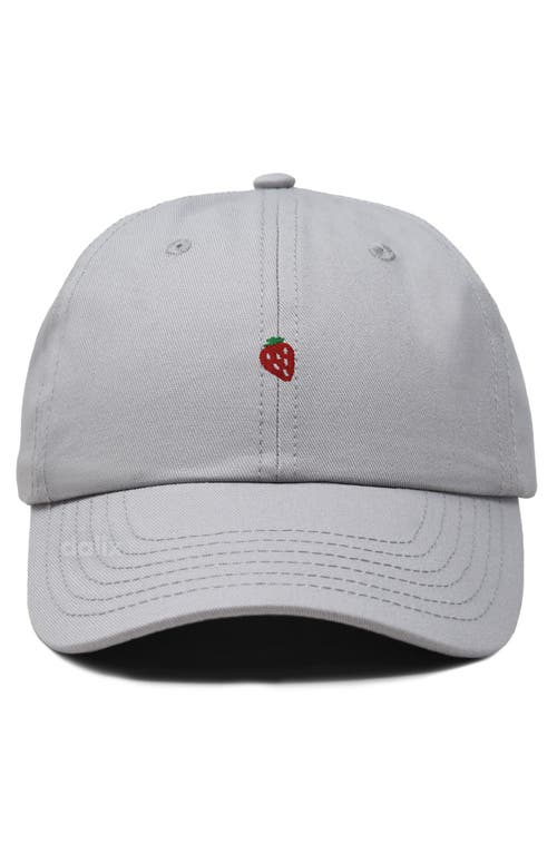 Dalix Lil Strawberry Dad Cap In Gray
