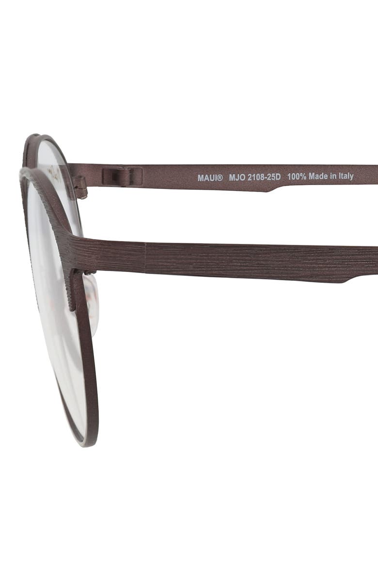 Maui Jim 51mm Round Optical Frames, Alternate, color, Brown Brown Transparent