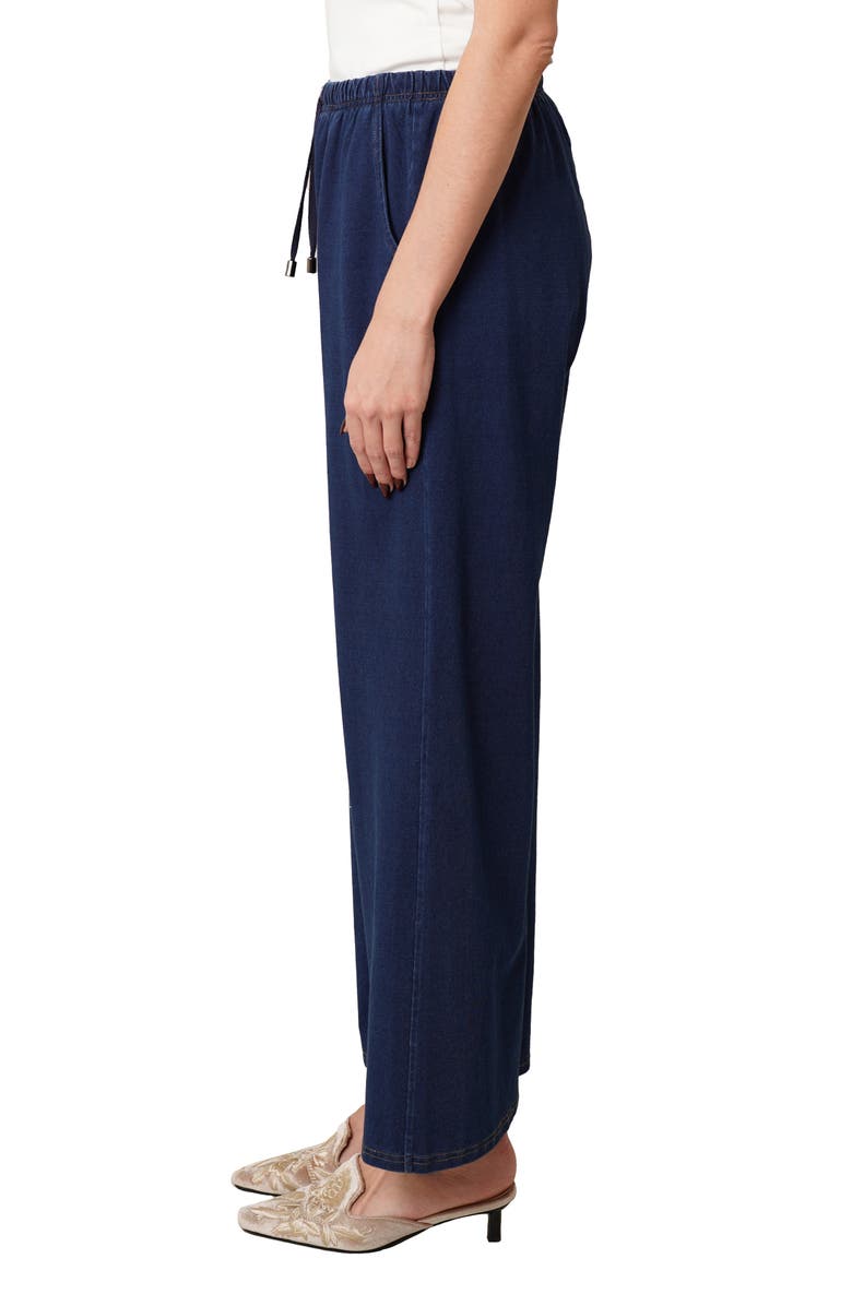 CYRUS Drawstring Wide Leg Pants, Alternate, color, Dark Wash