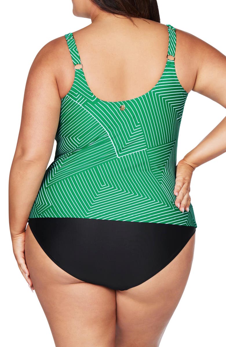 Artesands Linear Perspective Delacroix Tankini Top, Alternate, color, 