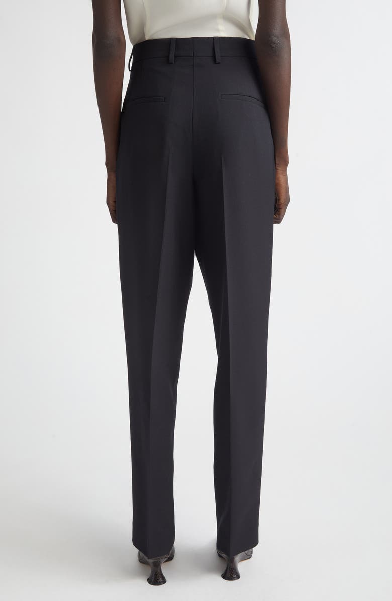 Dries Van Noten Wool & Mohair Twill Straight Leg Pants, Alternate, color, Black
