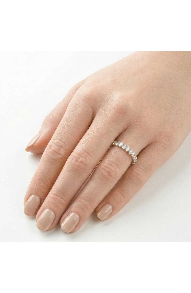 Bliss Diamond 3Ct Oval Diamond Eternity Wedding Ring 14k Gold Lab Grown, Alternate, color, 14K Yellow Gold