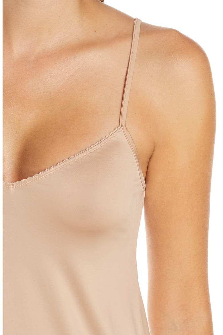 Satin Deluxe Chemise, Alternate, color, NATURAL