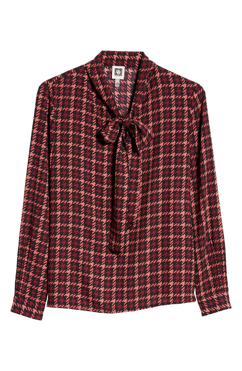 Anne Klein Long Sleeve Tie Neck Blouse, Alternate, color,