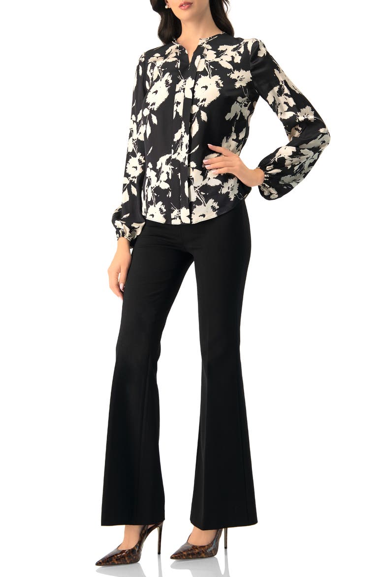 Flared Trousers, Alternate, color, Black