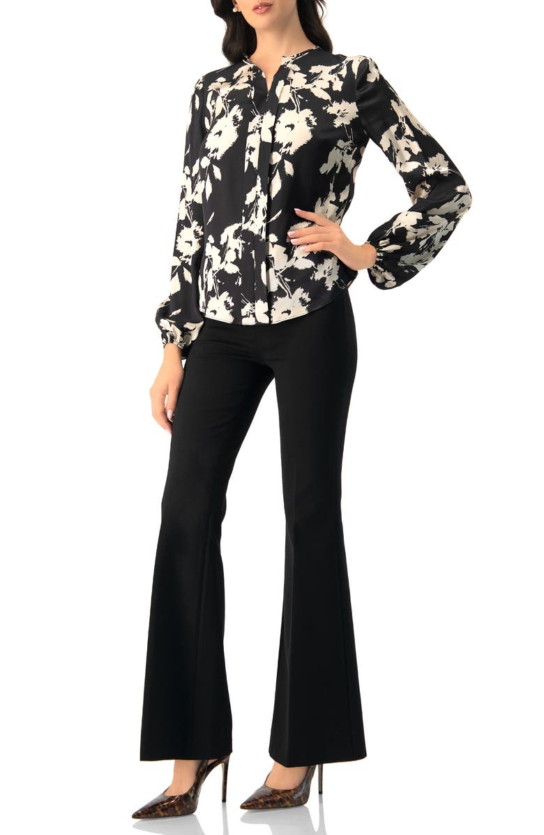 IVONNE Flared Trousers, Alternate, color, Black