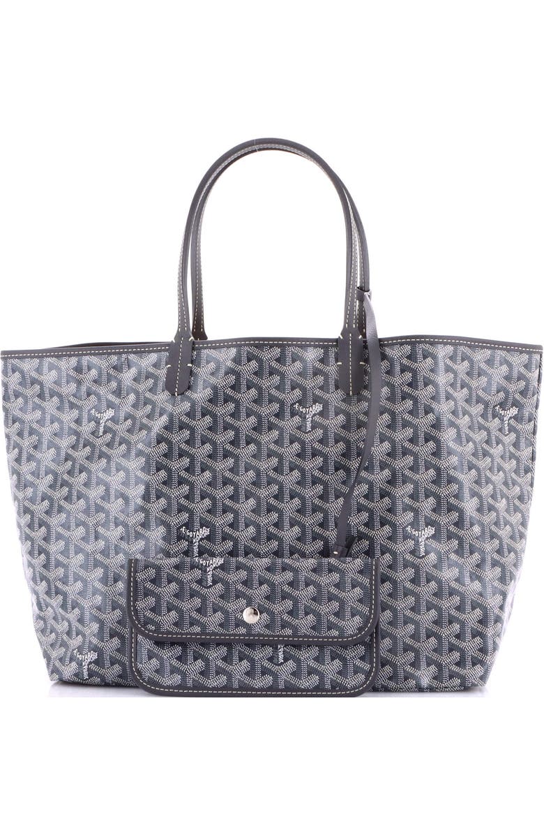 Pre-Owned Goyard Saint Louis Tote Coated Canvas PM, Alternate, color, Gray