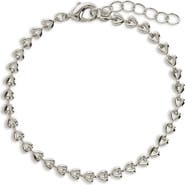 Sterling Forever Blake Heart Chain Bracelet