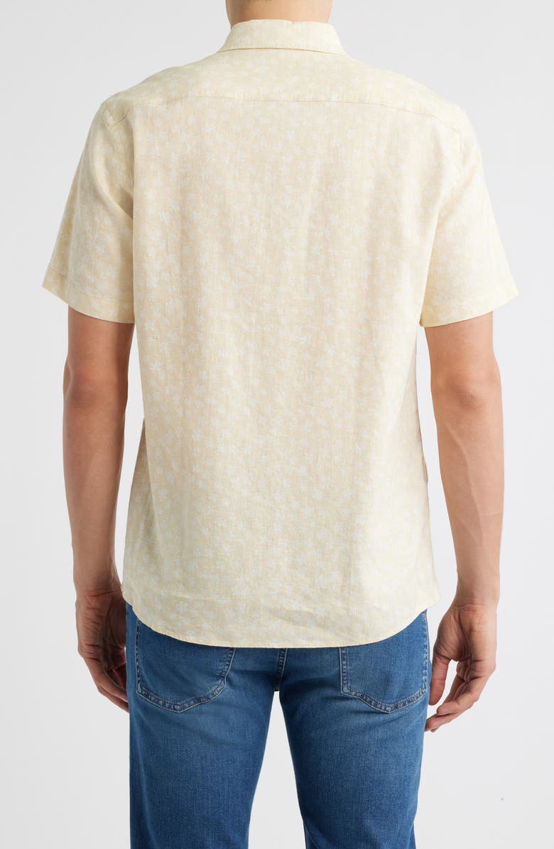 BOSS Roan Ken Short Sleeve Button-Up Shirt, Alternate, color, Open White