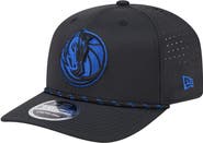 New Era Men's New Era Black Dallas Mavericks Sport Rope Vented Stretch-Snap 9SEVENTY Hat