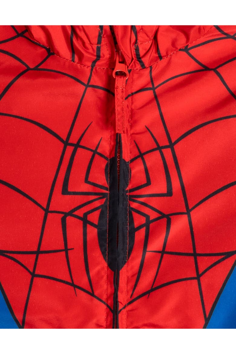 Spider-Man Hooded Windbreaker, Alternate, color, Spider Man Red Blue