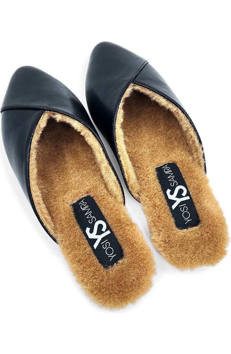Yosi Samra Valentina Faux Fur Lined Mule, Alternate, color,