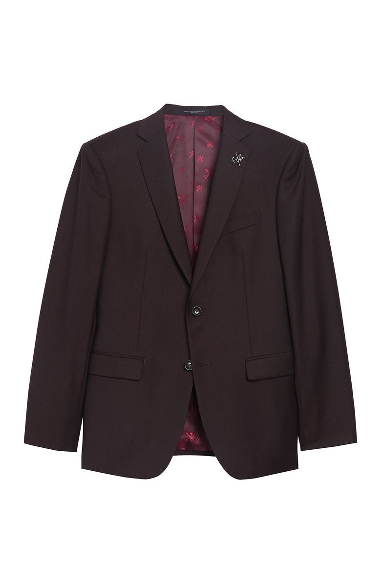 John Varvatos Star USA Red Two Button Notch Lapel Suit Separates Jacket, Alternate, color, Red