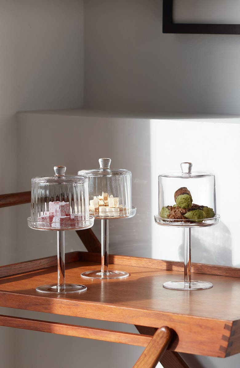 LSA Gio Cake Dome Stand, Alternate, color, Clear