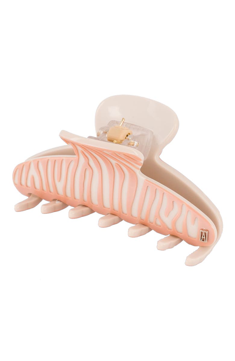 Alexandre de Paris Sauvage acetate hair clip, Alternate, color, Pink