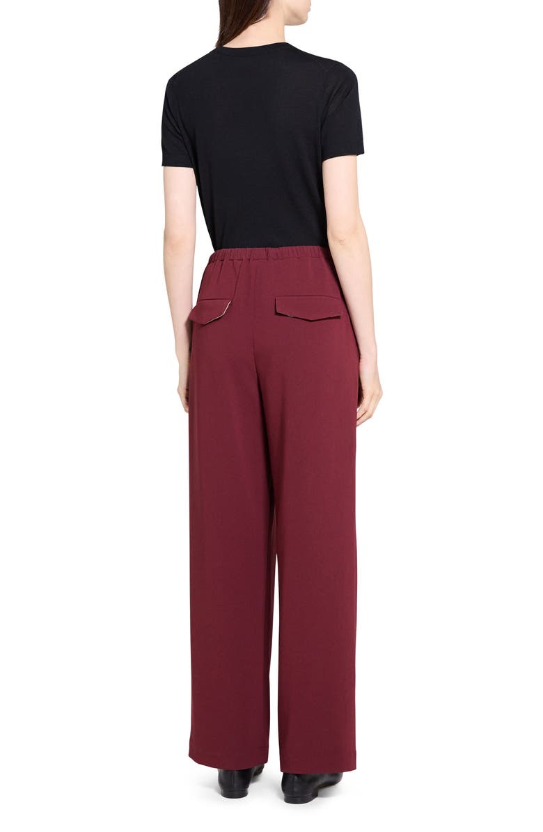 Theory Drawstring Pants, Alternate, color, Grenache - 1Pa