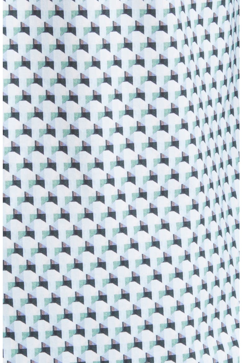 James OoohCotton® Abstract Print Button-Up Shirt, Alternate, color, JADE