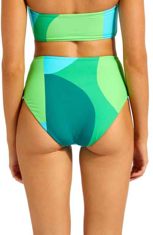 Seafolly High Waist Bikini Bottoms In Multi