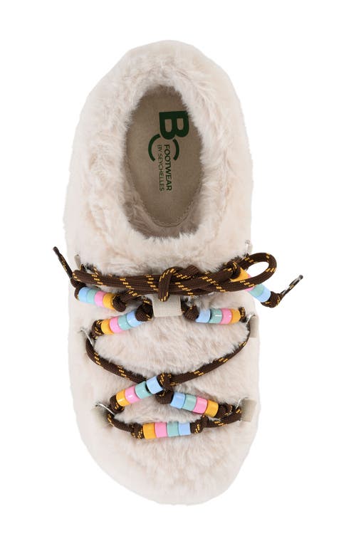 Bc Footwear Majestic Crown Faux Fur Slipper In Brown