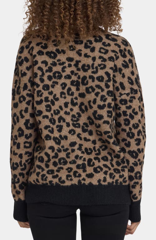 Nydj Cheetah V-neck Cardigan In Multi