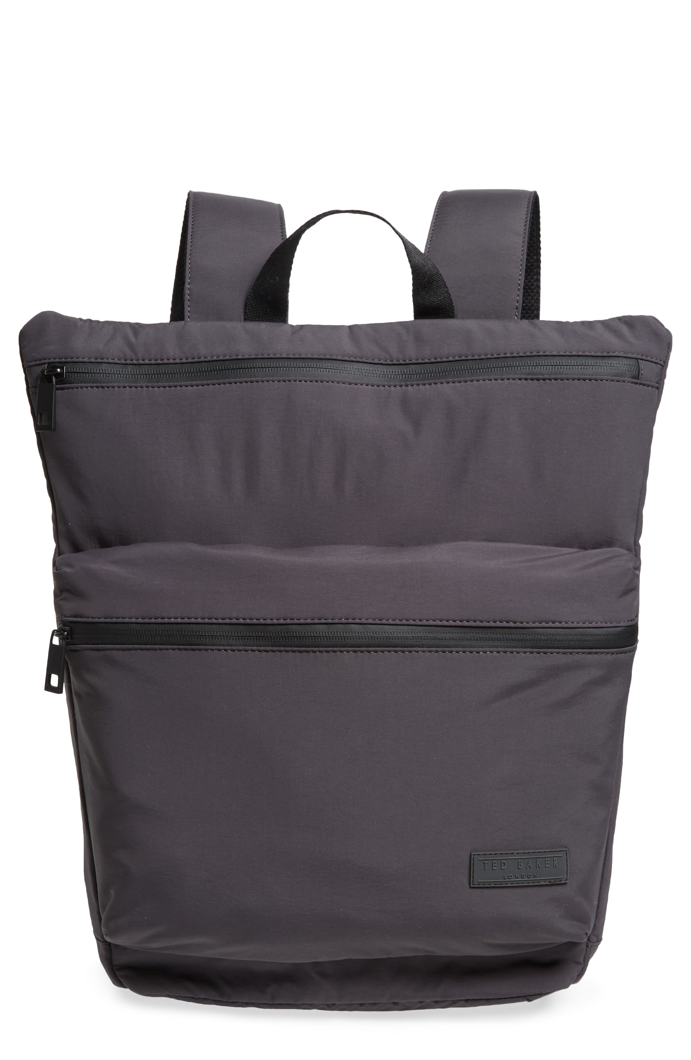 Ted Baker London Crayve Paper Touch Nylon Backpack, Main, color, 