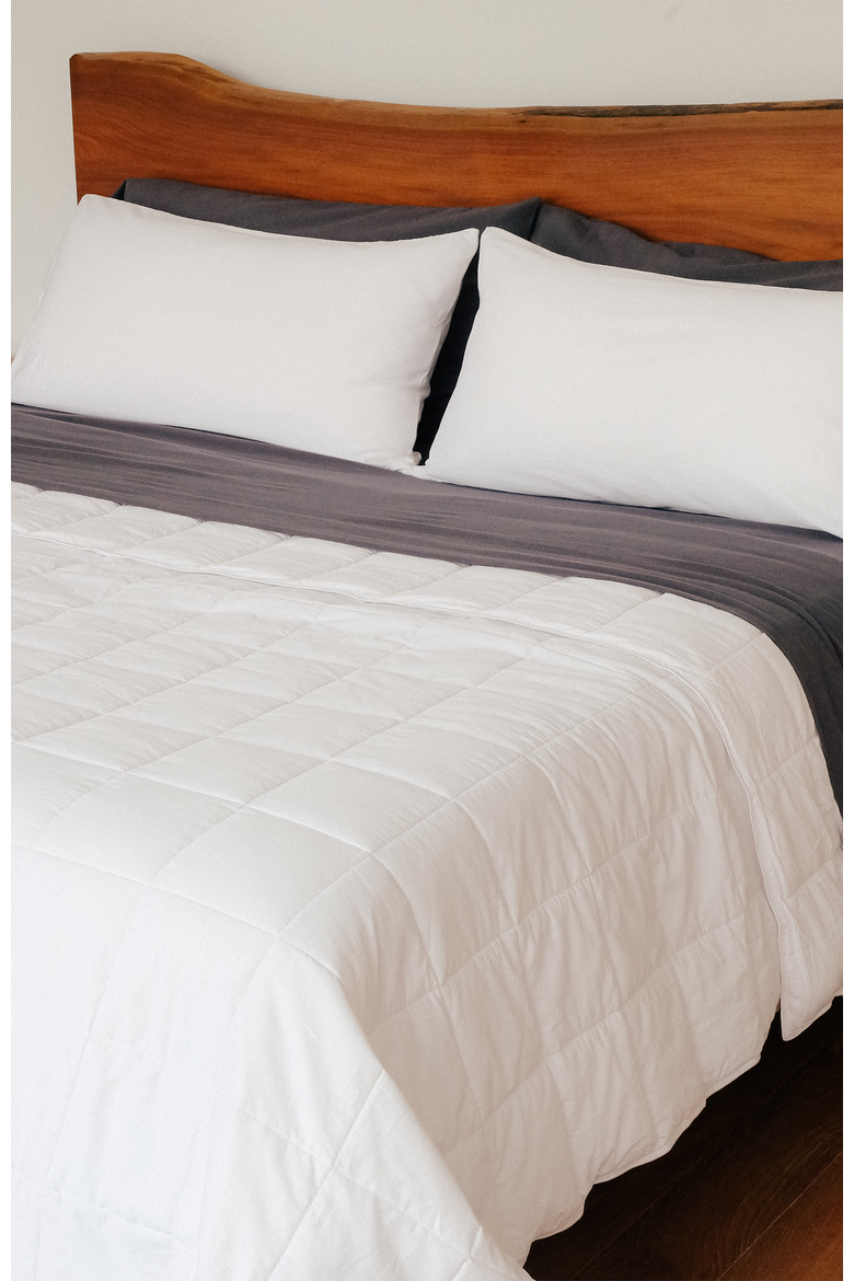 Lightweight Performance Cotton Comforter, Alternate, color, White