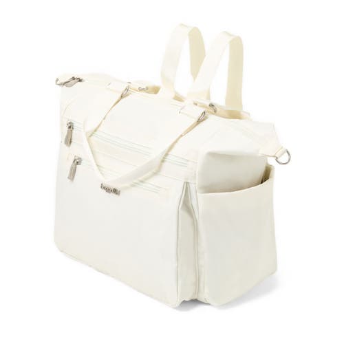 Baggallini Trifecta Convertible Backpack With Rfid Wristlet In White
