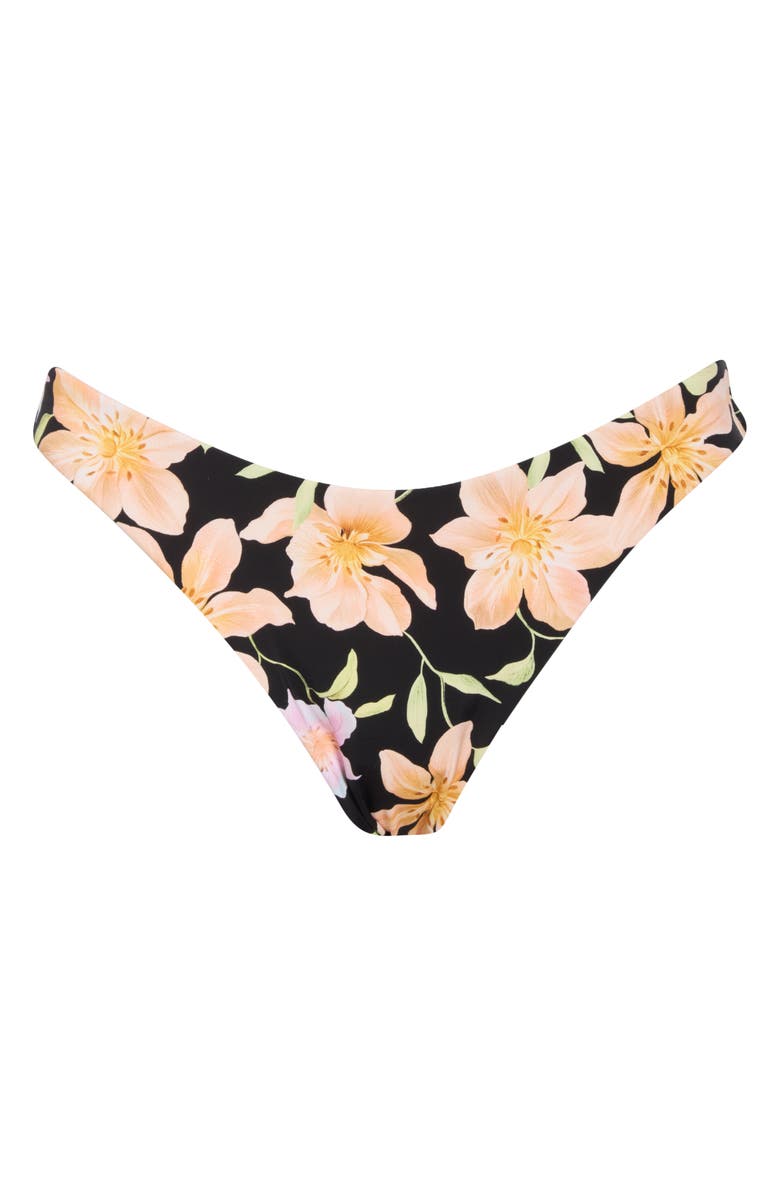Billabong Twin Sol Reversible Hike Bikini Bottoms, Main, color, Black Multi