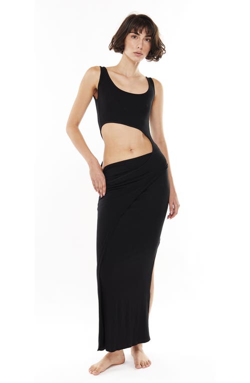 Mother Of All Papper Cut Out Maxi Dress In Black