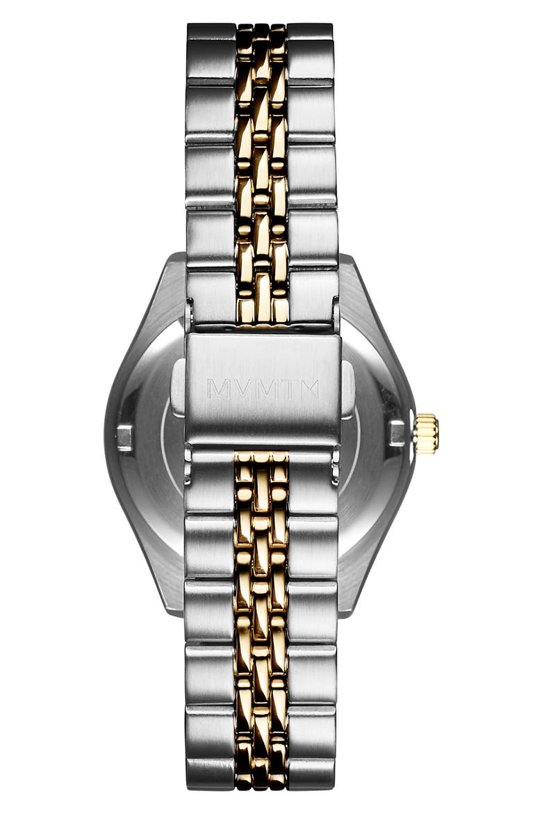 Rise Mini Bracelet Watch, 30mm, Alternate, color, TWO TONE/ WHITE