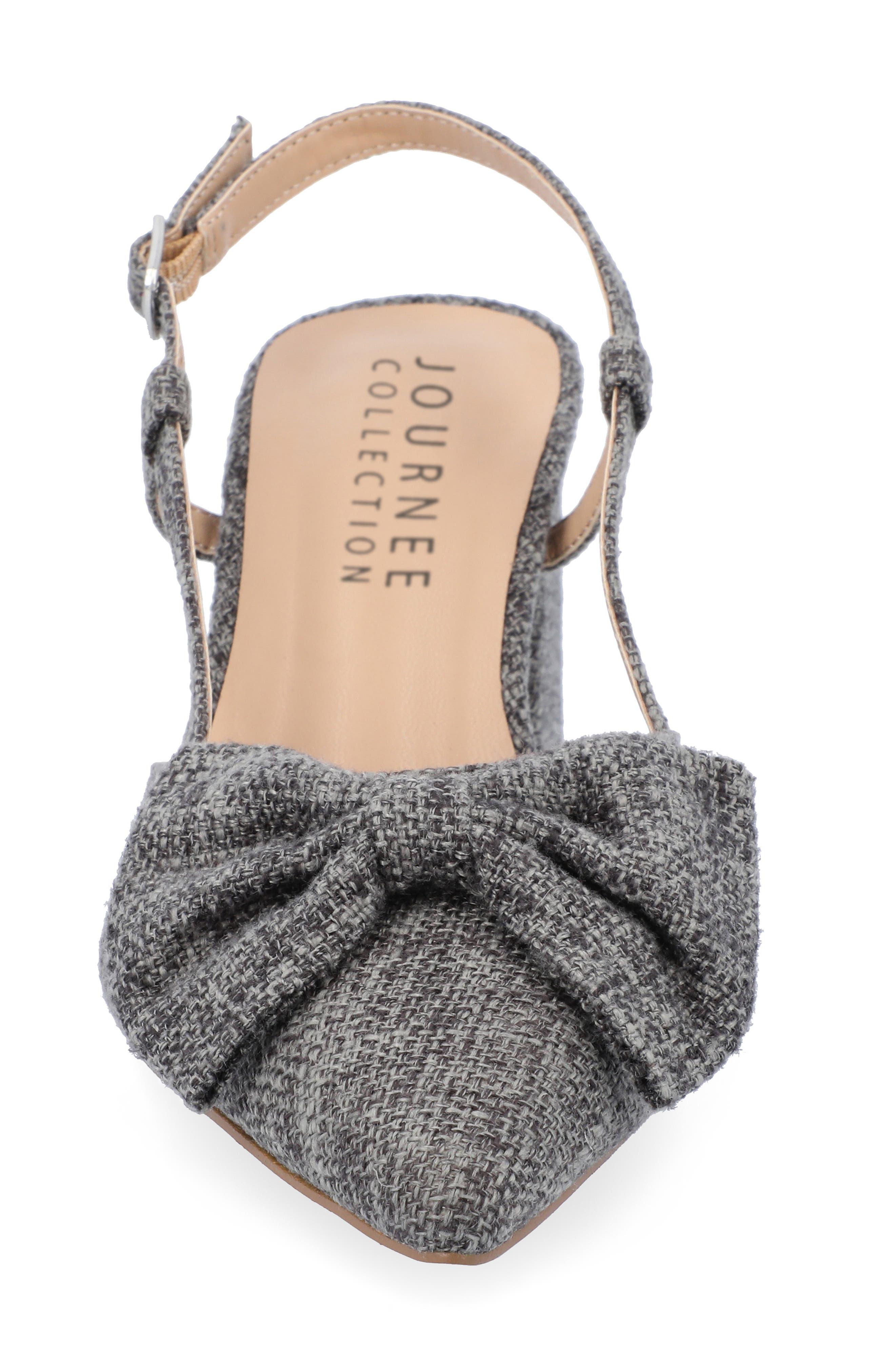Journee Collection Tailynn Slingback Pump, Alternate, color, Charcoal