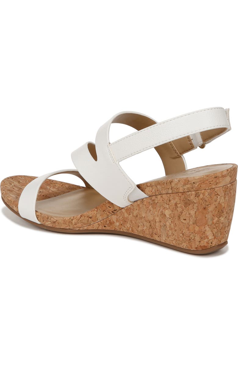 Naturalizer Adria Strappy Wedge Sandal, Alternate, color, White