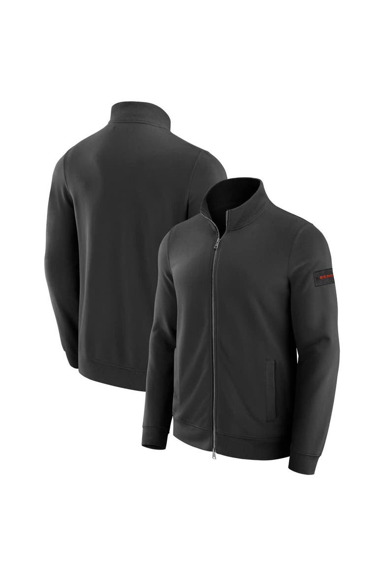 Men's J. Palmer Black Cincinnati Bengals QB1 Full-Zip Sweatshirt, Main, color, Black