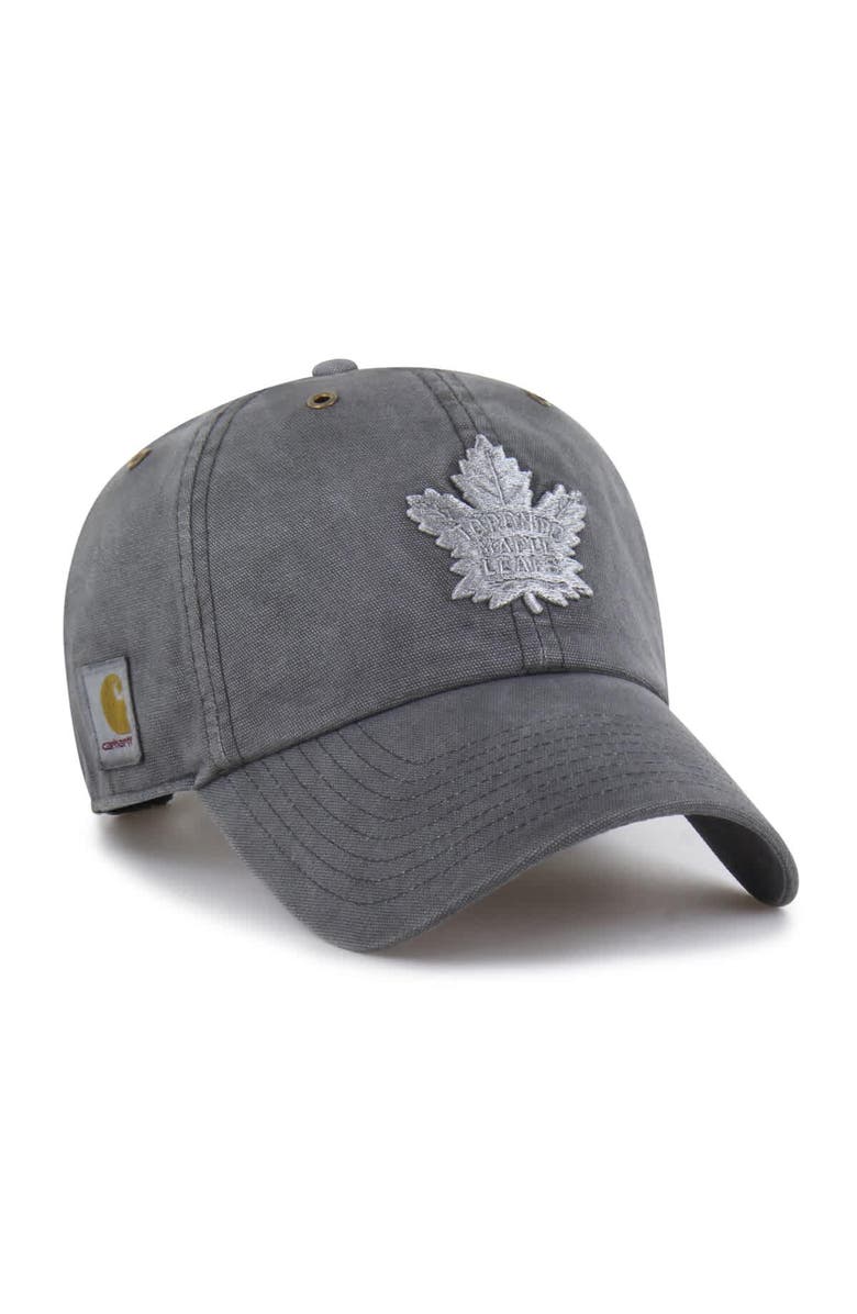 CARHARTT X 47 Men's Carhartt x '47  Charcoal Toronto Maple Leafs Clean Up Adjustable Hat, Main, color, Charcoal