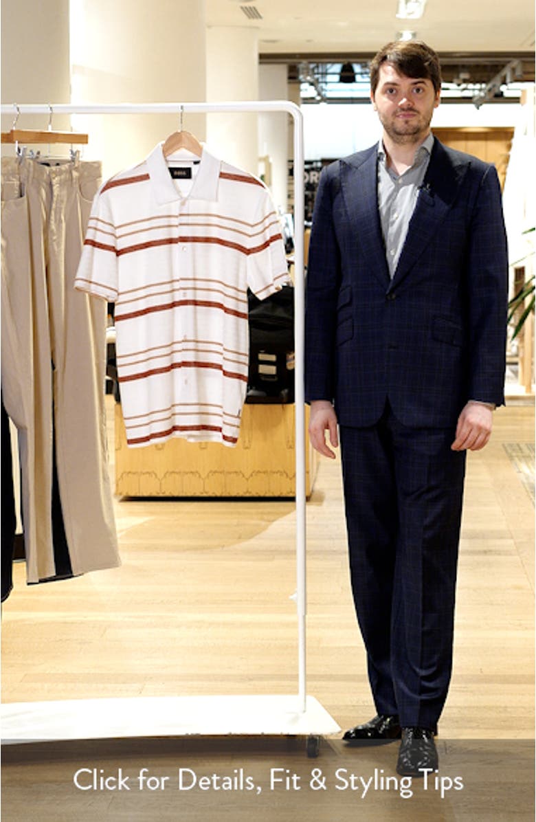 Pitti Stripe Short Sleeve Button-Up Shirt, sales video thumbnail