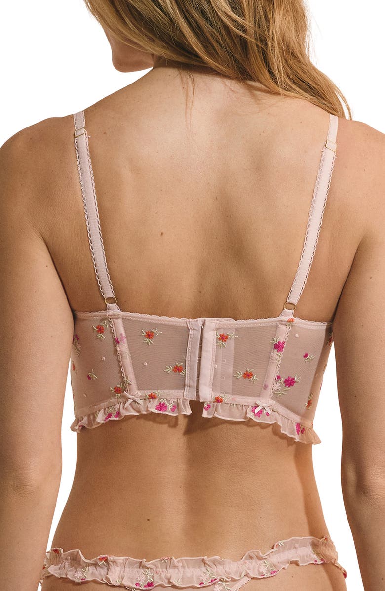 Etam Freesia Underwire Bustier Bra, Alternate, color, Imp Fond Rose