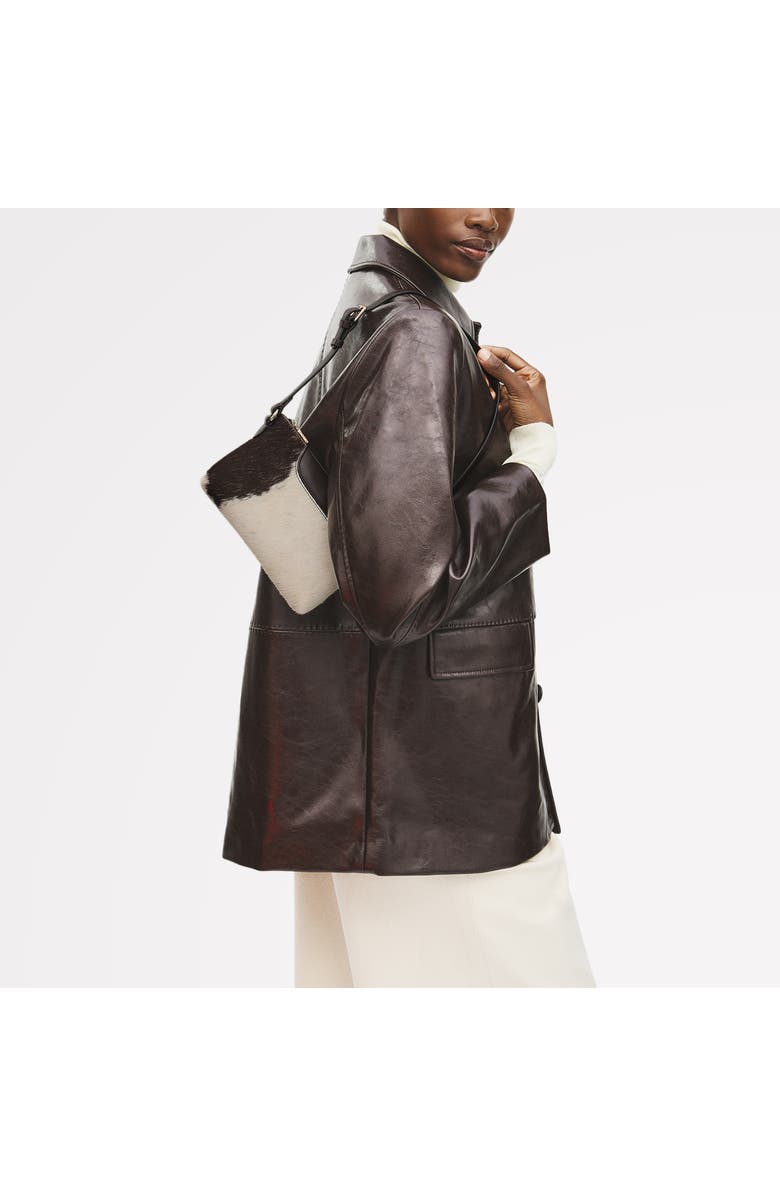 Radley Pockets - Cow Hide Mini Ziptop Shoulder Bag, Alternate, color, Dark Oak