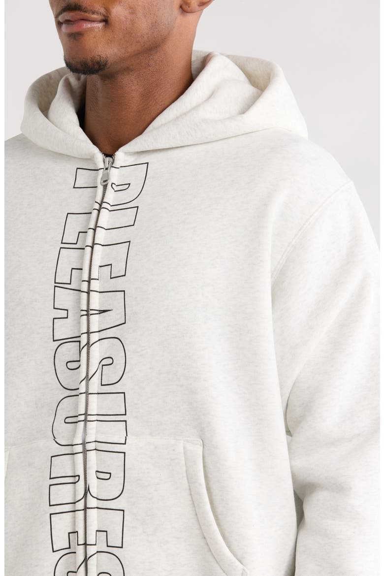 Impact Zip Graphic Hoodie, Alternate, color, OATMEAL