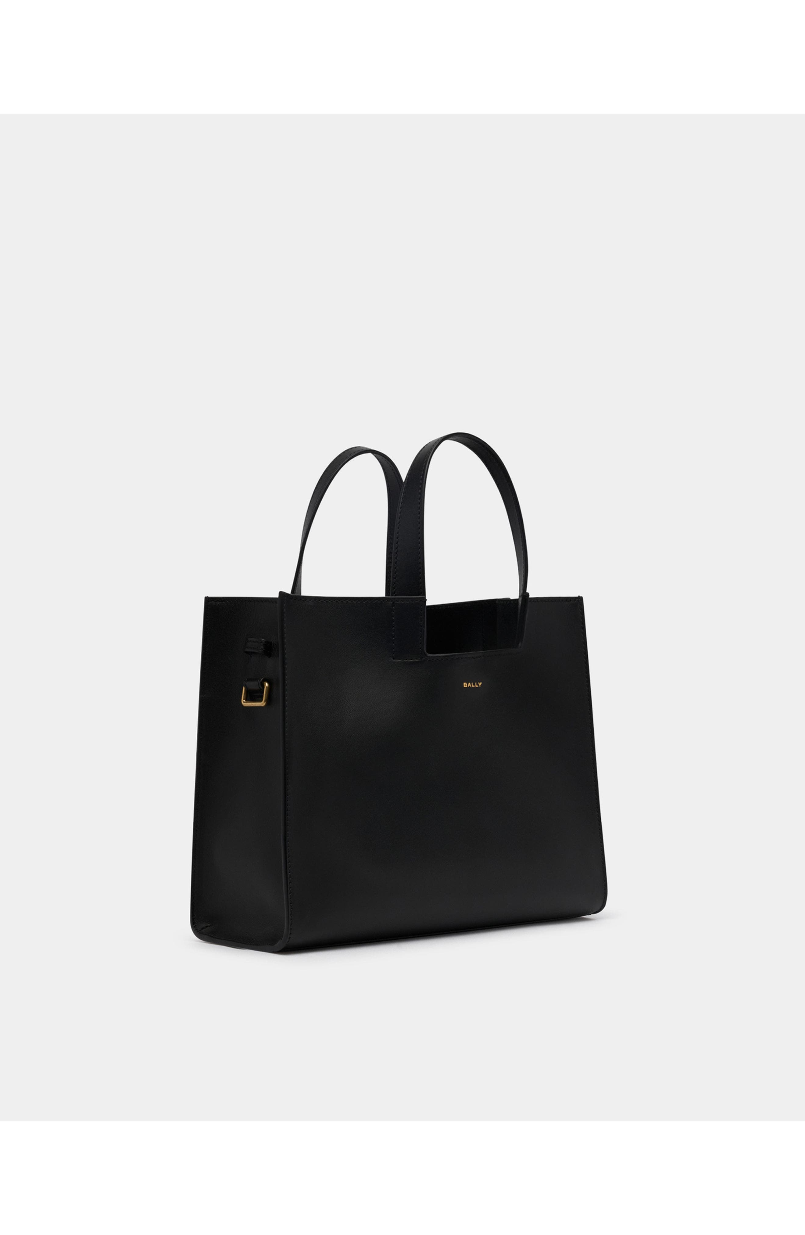 Bally Easy Bally Tote Bag in Leather, Alternate, color, Black