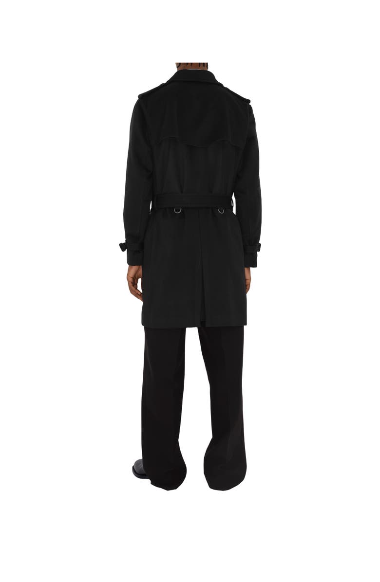 Burberry Mid-length Cashmere Blend Kensington Trench Coat, Alternate, color, 