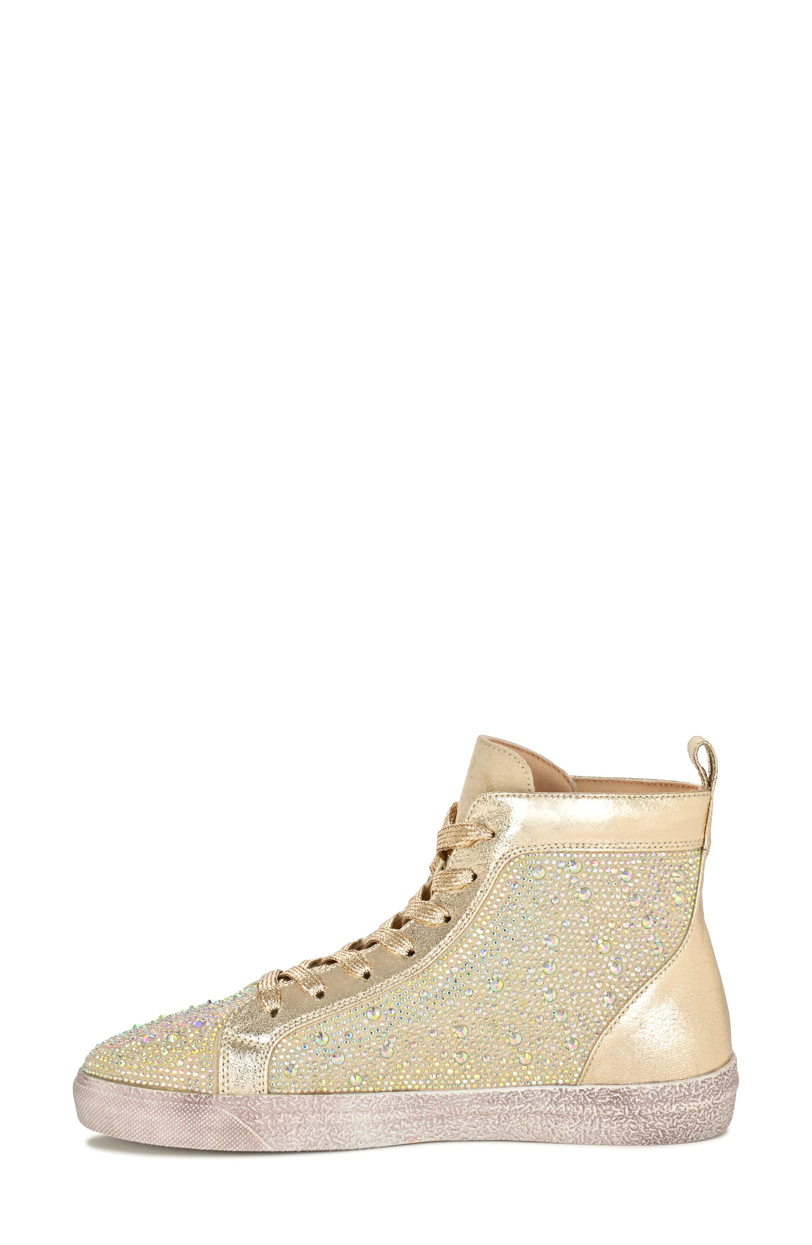 Foxy High Top Sneaker, Alternate, color, GOLD