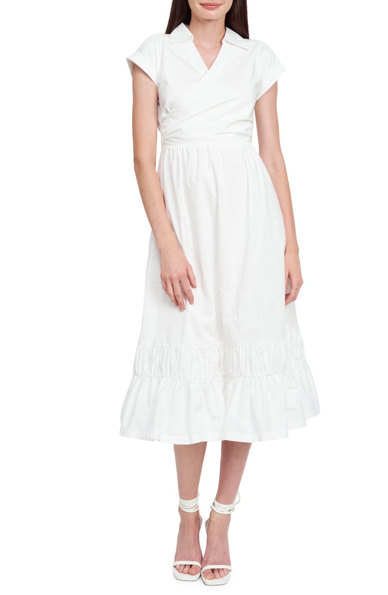 En Saison Juliet Cotton Midi Dress, Main, color, 