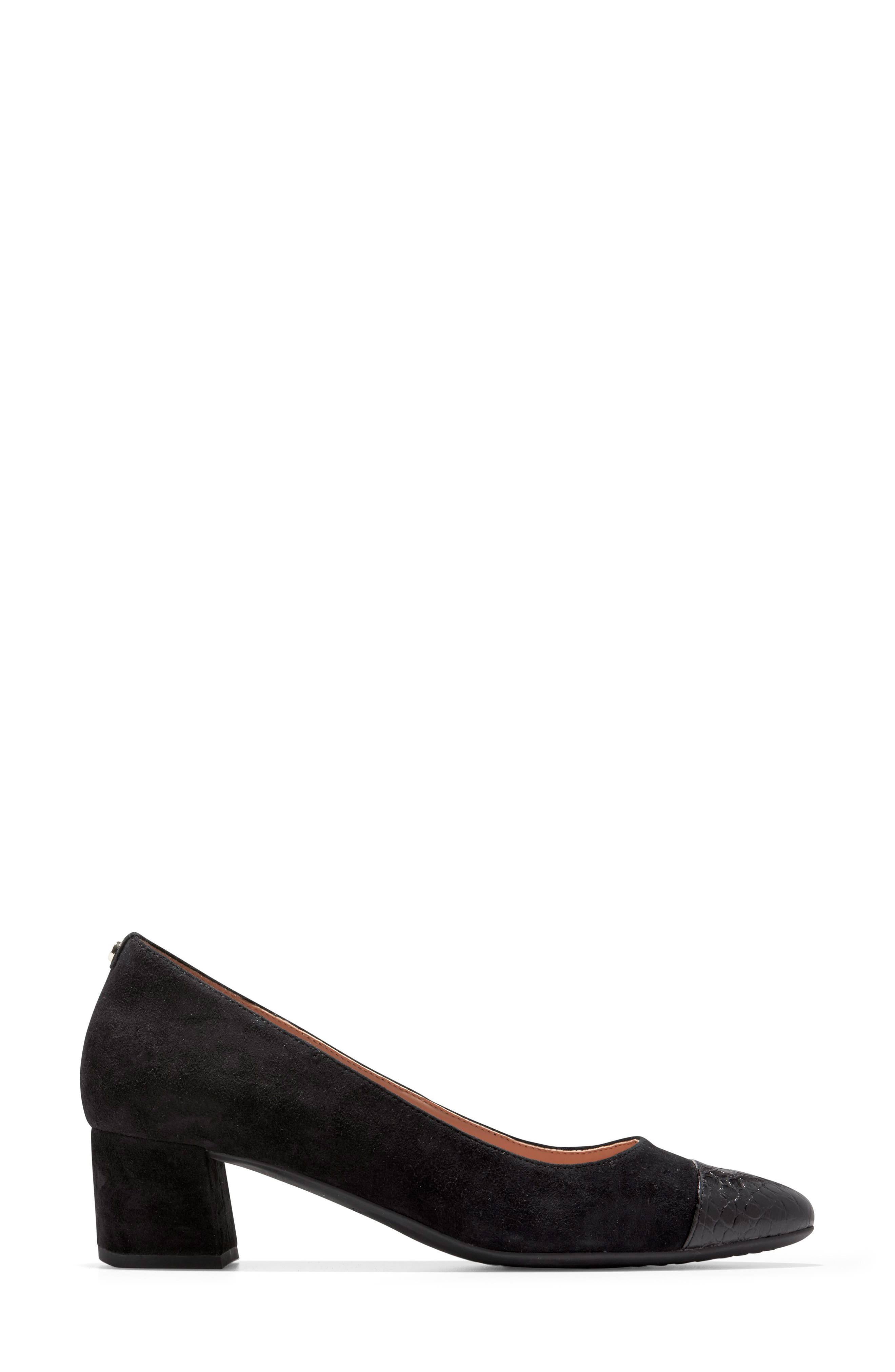Cole Haan The Go-To Waterproof Block Heel Pump - Wide Width Available, Alternate, color, 