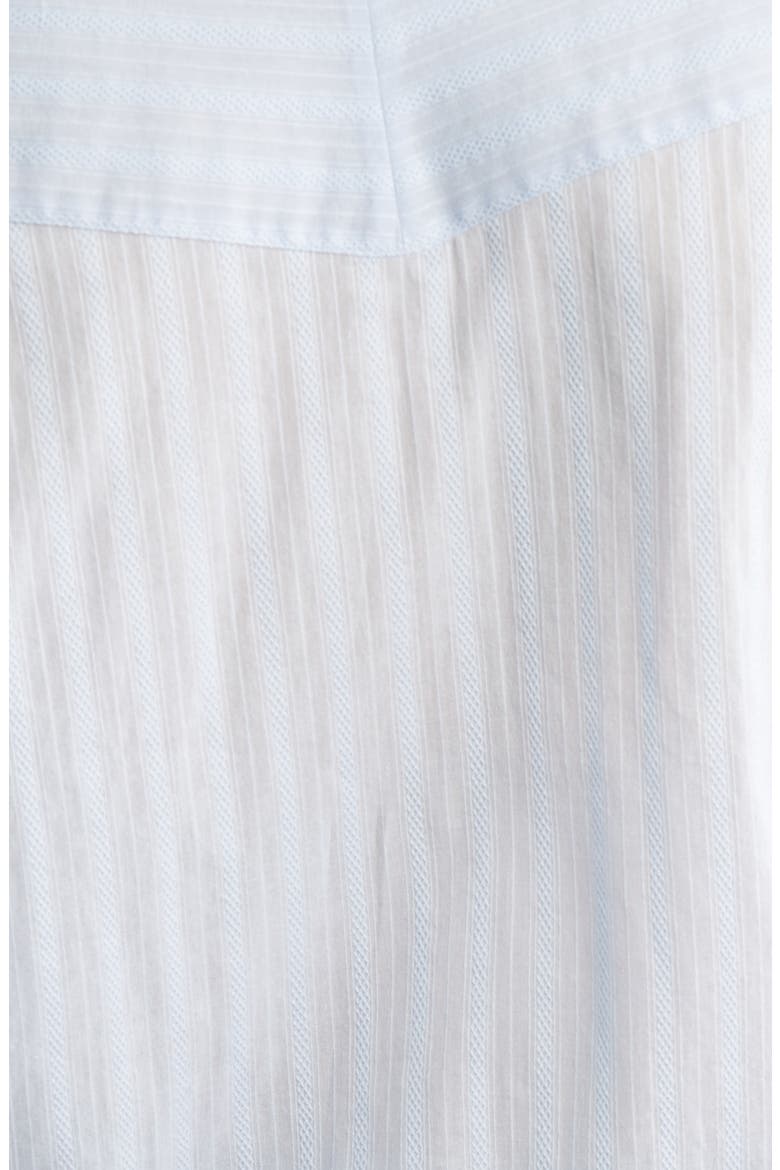 Bilmant Embroidered Stripe Cotton Muslin Button-Up Shirt, Alternate, color, LT PAST/BU
