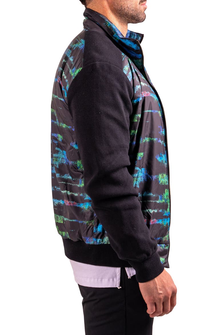 Iconstreak Bomber Jacket, Alternate, color, BLACK