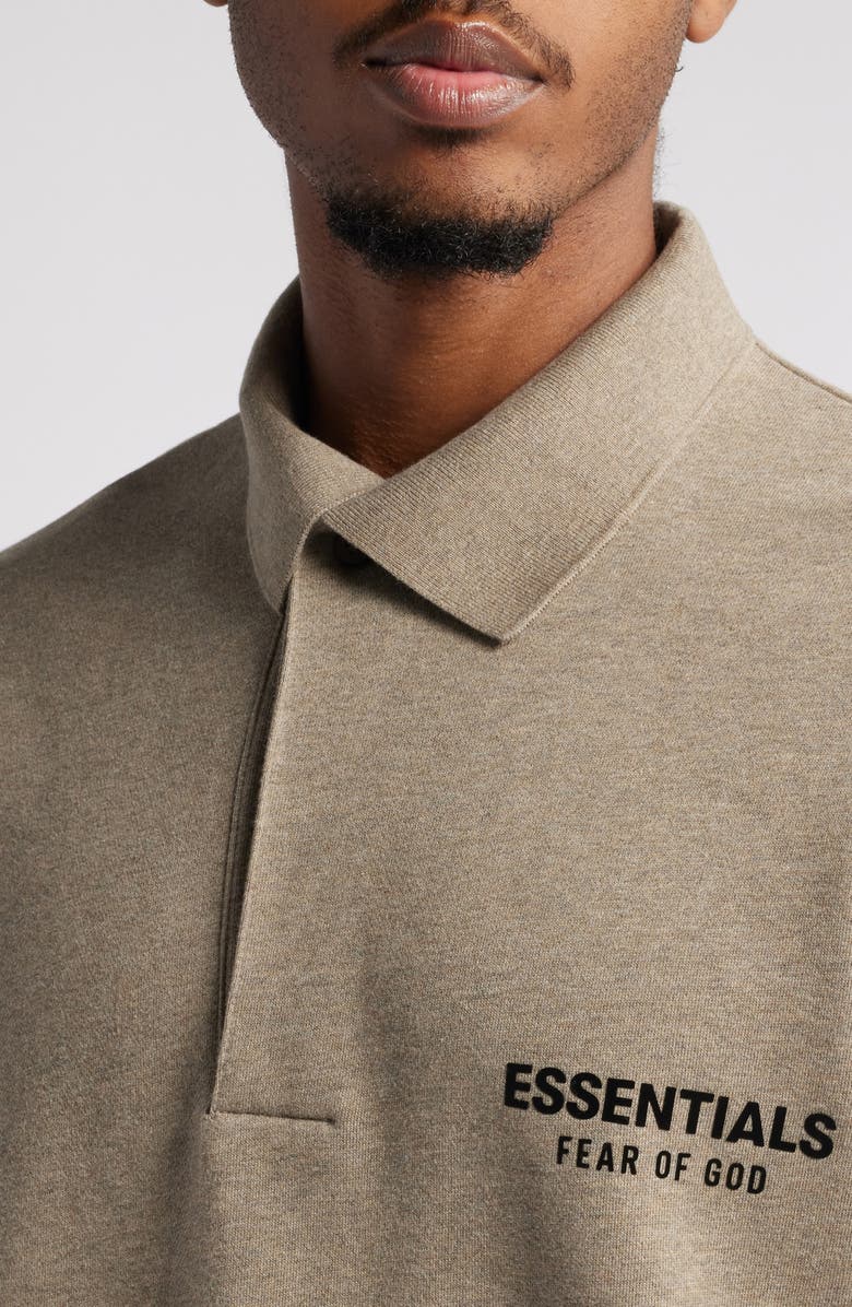 Fear of God Essentials Johnny Collar Fleece Sweatshirt, Alternate, color,