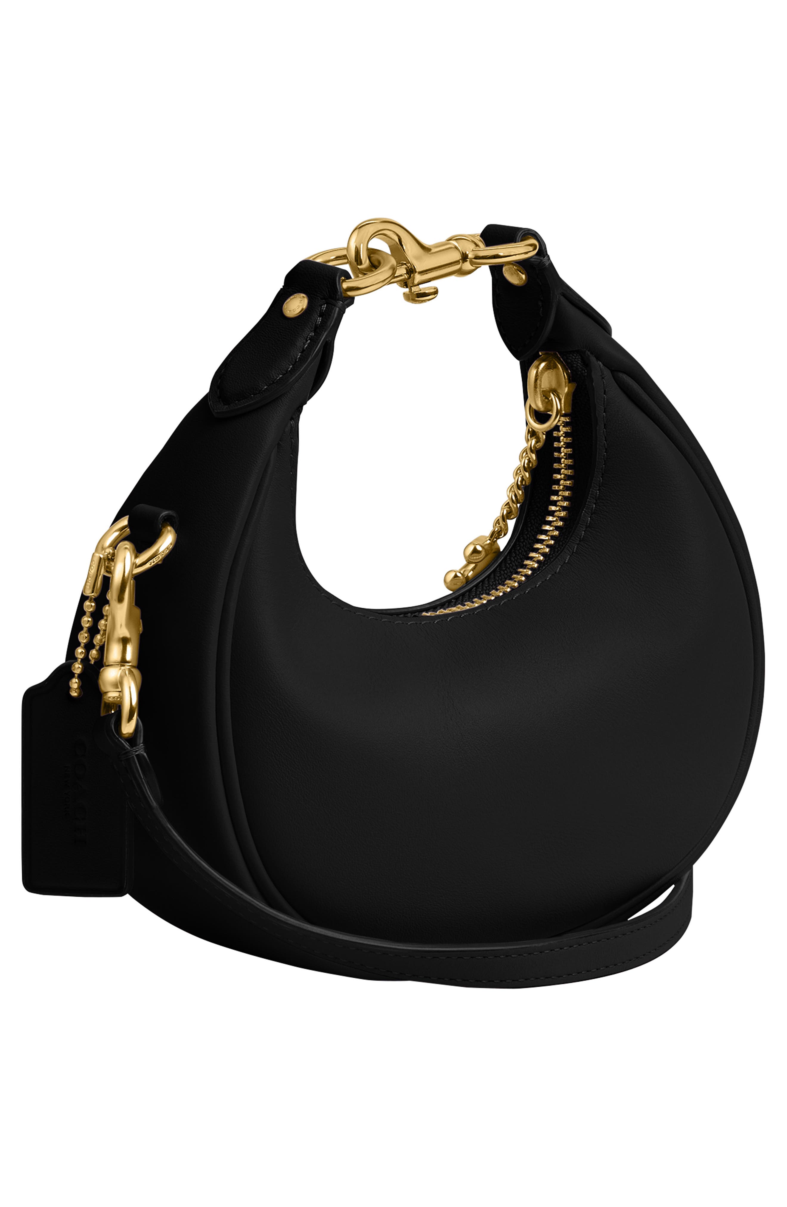 Glovetanned Leather Jonie Bag, Alternate, color, B4/BLACK